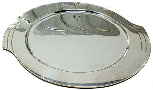 CONJUNTO DE 9 PLATOS DE PRESENTACIÓN EN PLATA DISEÑO ACNODE