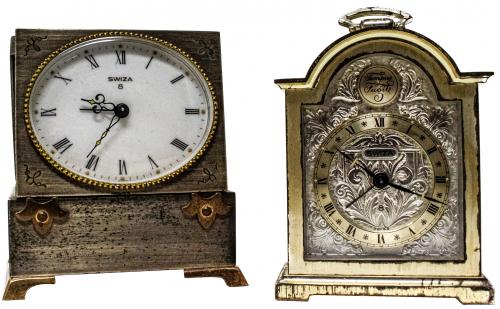 DOS RELOJES DESPERTADOR SUIZOS DEL ÚLTIMO CUARTO DEL S.XX