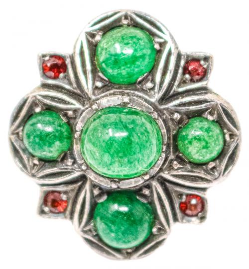 ANILLO ROSETÓN DE PLATA
