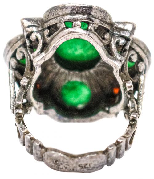 ANILLO ROSETÓN DE PLATA
