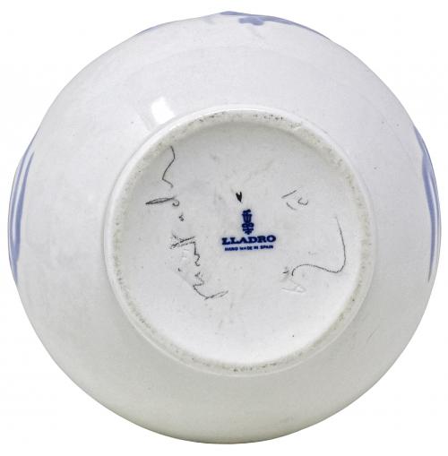JARRÓN DE PORCELANA LLADRÓ DEL ÚLTIMO CUARTO DEL S.XX