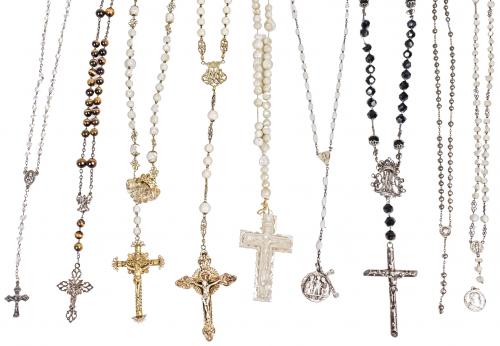 COLECCIÓN DE NUEVE ROSARIOS DE LOS SIGLOS XIX-XX