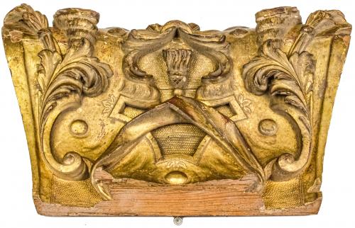 APLIQUE DECORATIVO DE TALLA CIRCA 1800