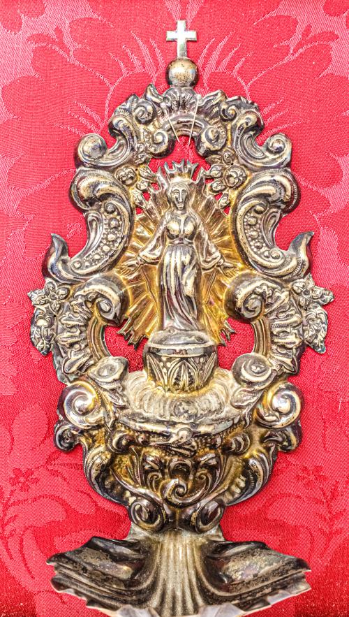 DOS BENDITERAS DE PLATA DE LOS SIGLOS XIX/XX