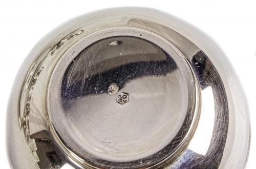 SEIS TAZAS DE CAFÉ CON PLATO DE LOS AÑOS 40