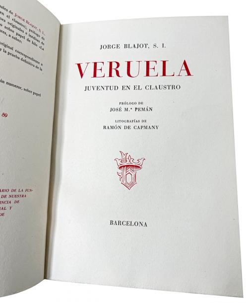 "VERUELA, JUVENTUD EN EL CLAUSTRO"