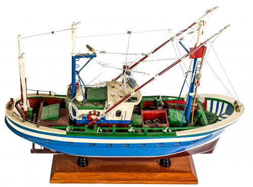 MAQUETA DE BARCO DE PESCA