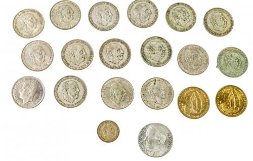 LOTE DE MONEDAS DE PLATA