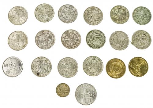 LOTE DE MONEDAS DE PLATA