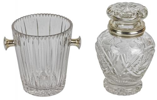 TARRO Y CUBITERA EN CRISTAL 