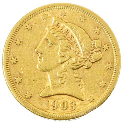 MONEDA DE ORO DE 1903
