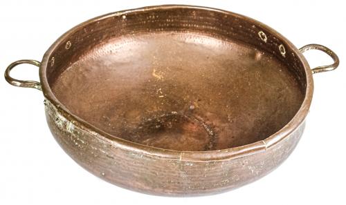 CAZUELA EN COBRE DE FINALES DEL SIGLO XIX