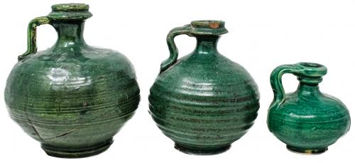 TRES JARRA ACEITERAS DE PRINCIPIOS DEL S.XX