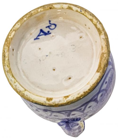 JARRA EN PORCELANA DE MANISES DE FINALES DEL S.XIX