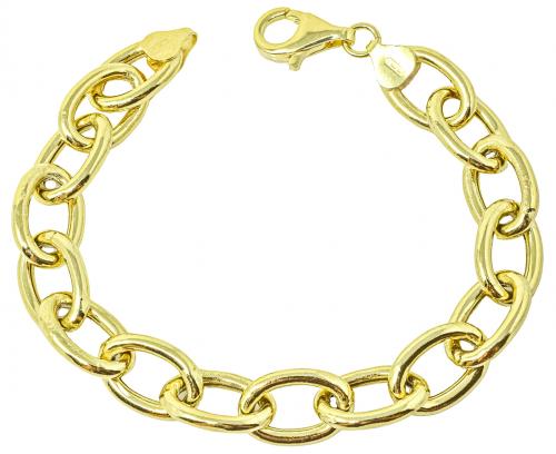 PULSERA EN PLATA DORADA