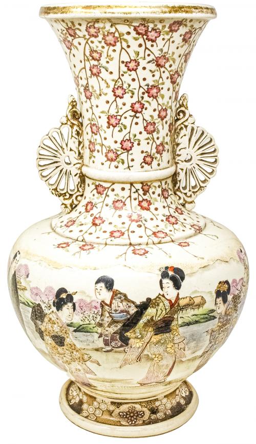JARRÓN JAPONÉS DE PRINCIPIOS DEL S.XX