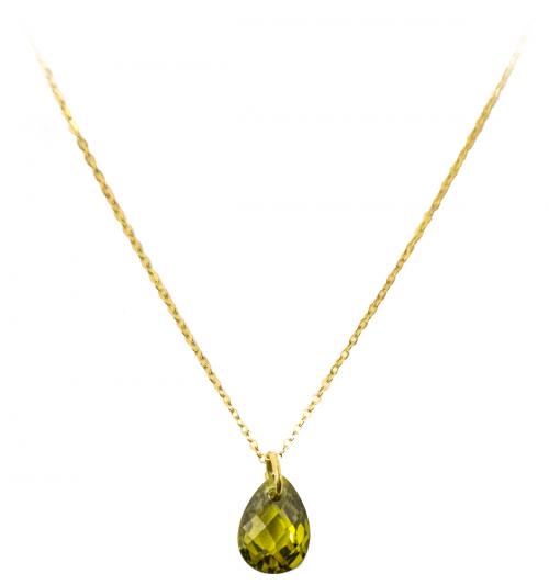 COLGANTE LÁGRIMA CON PERIDOTO