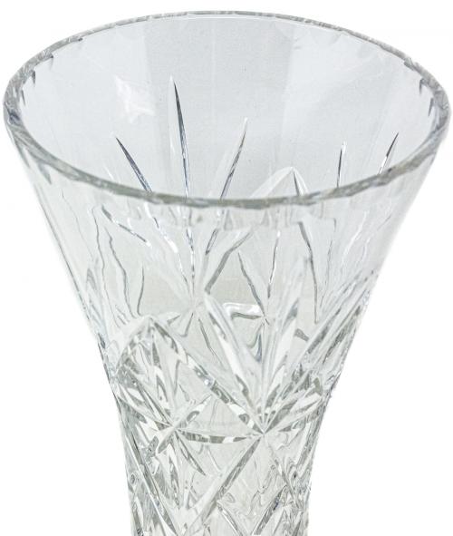JARRÓN EN CRISTAL TALLADO DEL ÚLTIMO CUARTO DEL S.XX