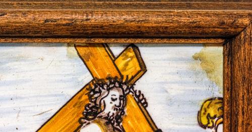 BALDOSA DE FINALES DE SIGLO XVIII