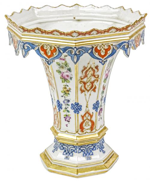 JARRÓN EN PORCELANA DE FINALES DEL SXIX