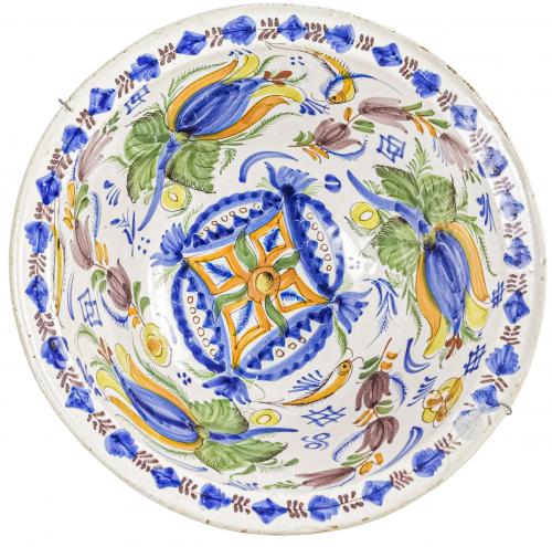 LEBRILLO DE MANISES DE FINALES DEL SIGLO XIX