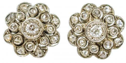 ADEREZO CON DIAMANTES DE PPS. DEL S.XX