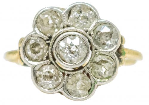 ADEREZO CON DIAMANTES DE PPS. DEL S.XX