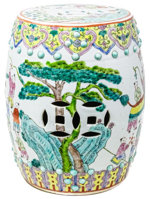 TABURETE DE PORCELANA ORIENTAL
