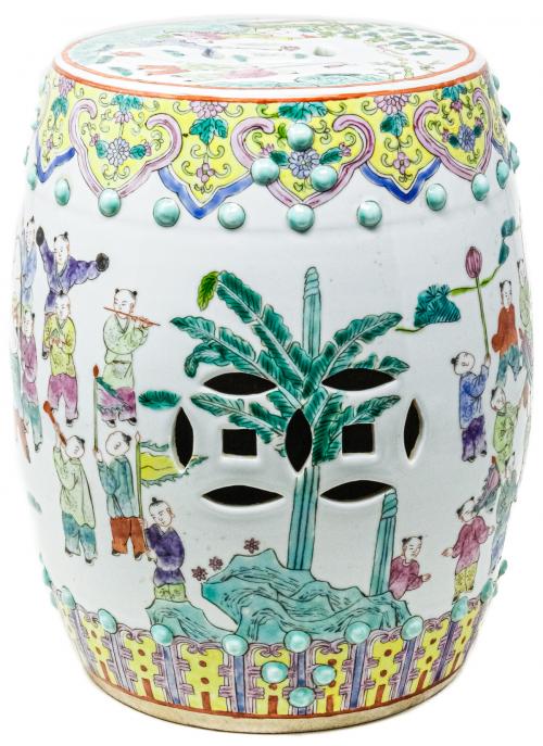 TABURETE DE PORCELANA ORIENTAL