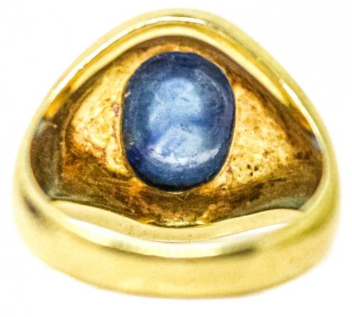 ANILLO CON ZAFIRO DE LOS AÑOS 80