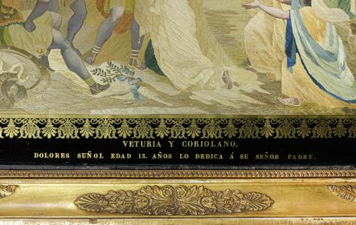 BORDADO ENMARCADO DEL S.XIX