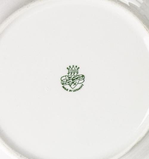VAJILLA EN PORCELANA ALEMANA DEL ÚLTIMO CUARTO DEL S.XX