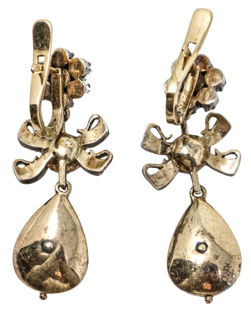 PENDIENTES CON DIAMANTES DEL S.XIX