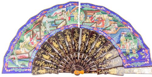 ABANICO ORIENTAL "MIL CARAS" DE FINALES S.XIX