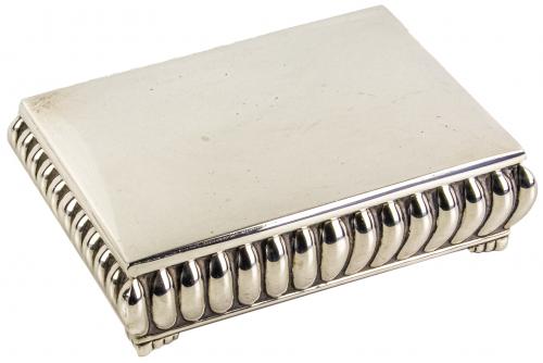 CAJA CIGARRERA DE PLATA DE LOS AÑOS 70