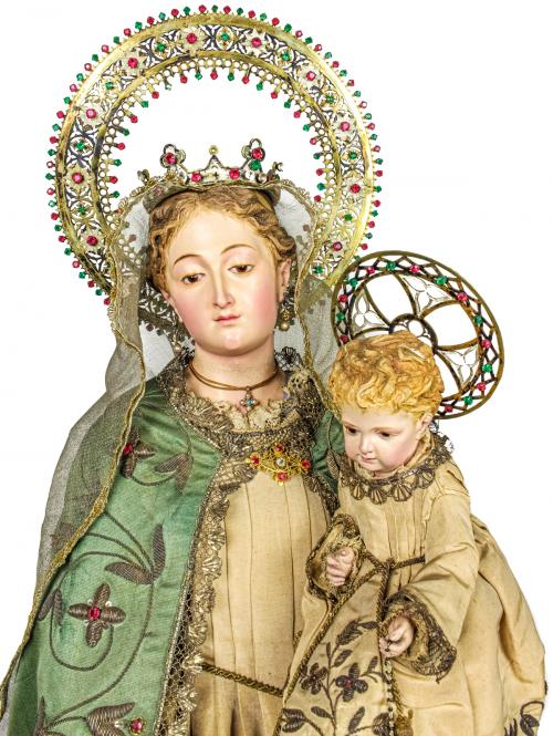 VIRGEN CON NIÑO DEL SIGLO XIX