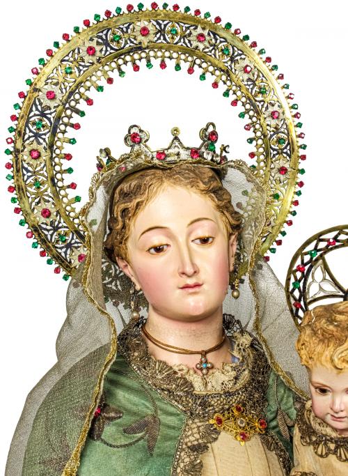 VIRGEN CON NIÑO DEL SIGLO XIX