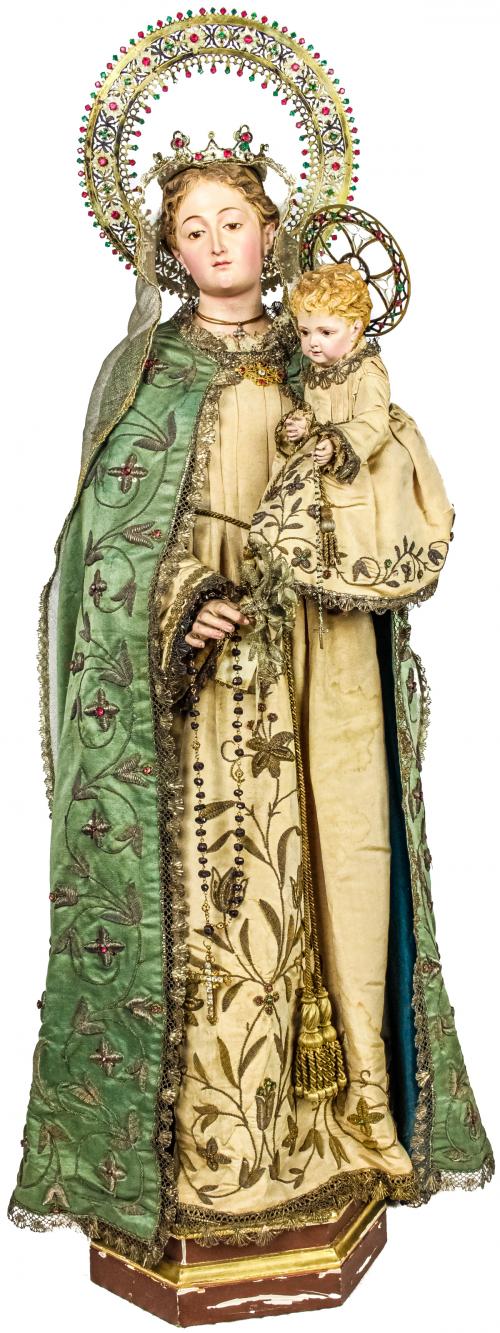 VIRGEN CON NIÑO DEL SIGLO XIX