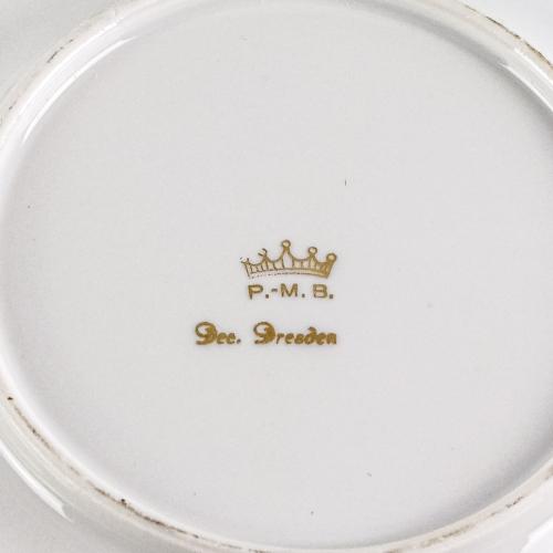 JUEGO DE TÉ DE PORCELANA ALEMANA DE MEDIADOS DE S. XX