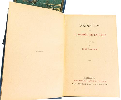 CUATRO LIBROS DE LA BIBLIOTECA  "ARTES Y LETRAS"