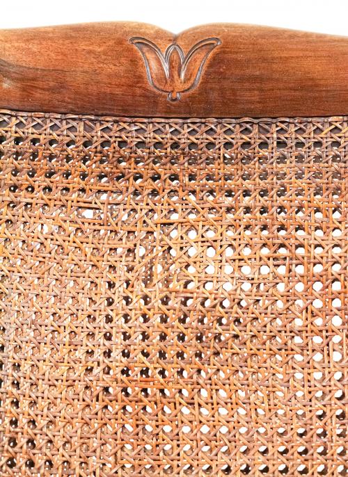 SILLÓN INGLÉS CON RUEDAS DE MEDIADOS S.XIX