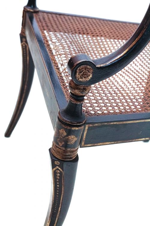 CUATRO SILLAS ESTILO REGENCY DE MEDIADOS DEL S.XX