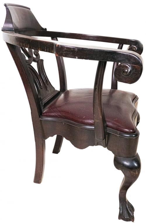 PAREJA DE SILLAS INGLESAS "CHIPPENDALE" S. XIX