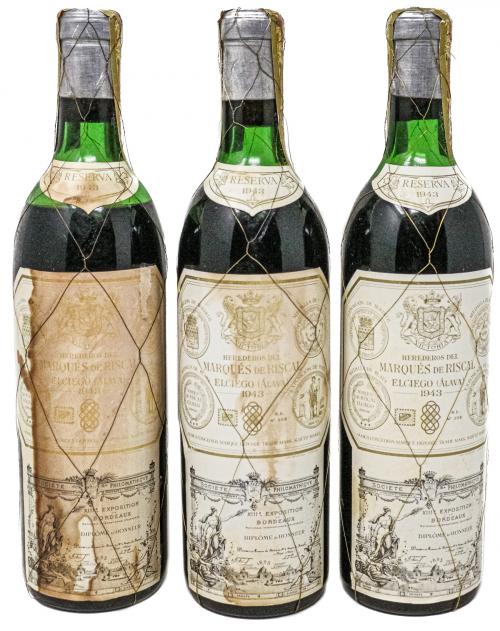 TRES BOTELLAS MARQUÉS DE RISCAL