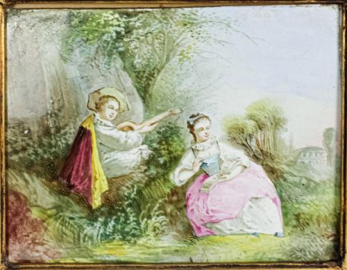 PLAFÓN EN PORCELANA DE LA PRIMERA MITAD DE SIGLO XX
