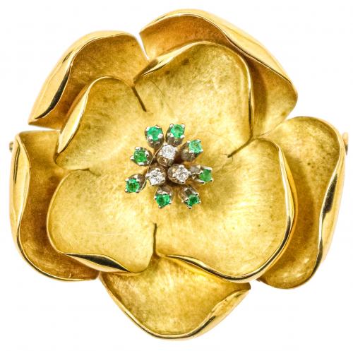 BROCHE FLOR DE LOS AÑOS 60