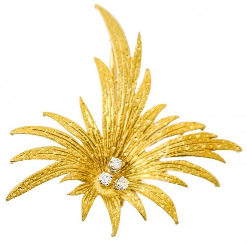 BROCHE PALMA DE LOS AÑOS 60