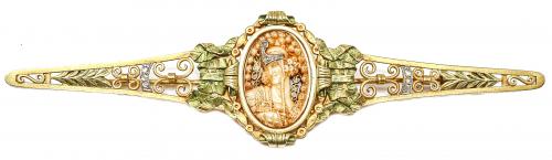 BROCHE FUSET Y GRAU DE PPS. DEL S.XX