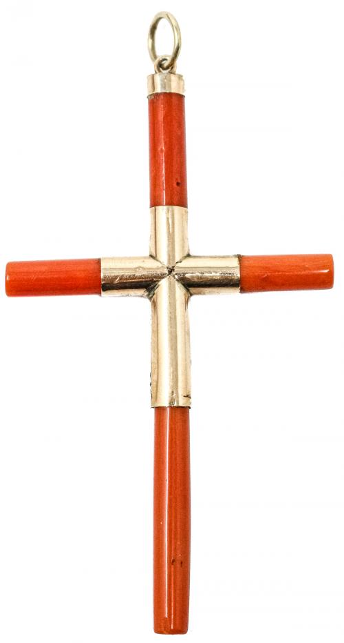 CRUZ COLGANTE ITALIANA DEL S.XIX