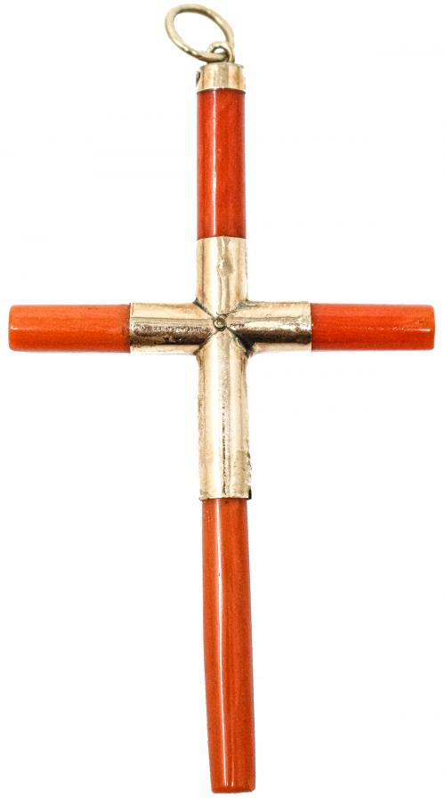 CRUZ COLGANTE ITALIANA DEL S.XIX